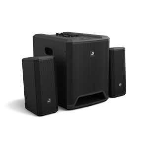 LD Systems DAVE 10 G4X Compact 2.1 680W 10" Powered PA System with Bluetooth Streaming